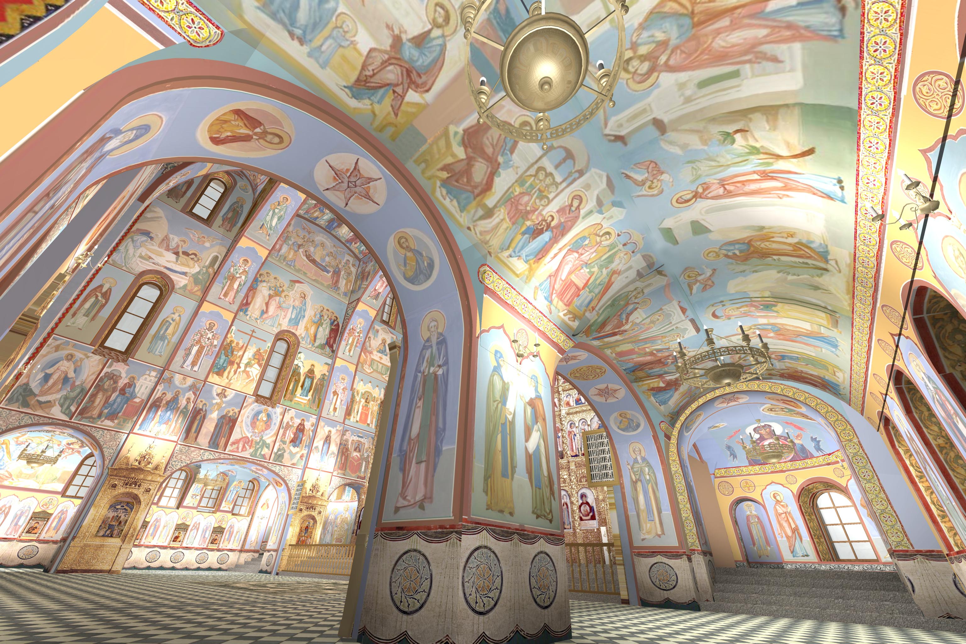 Федоровский собор в Санкт-Петербурге внутри
